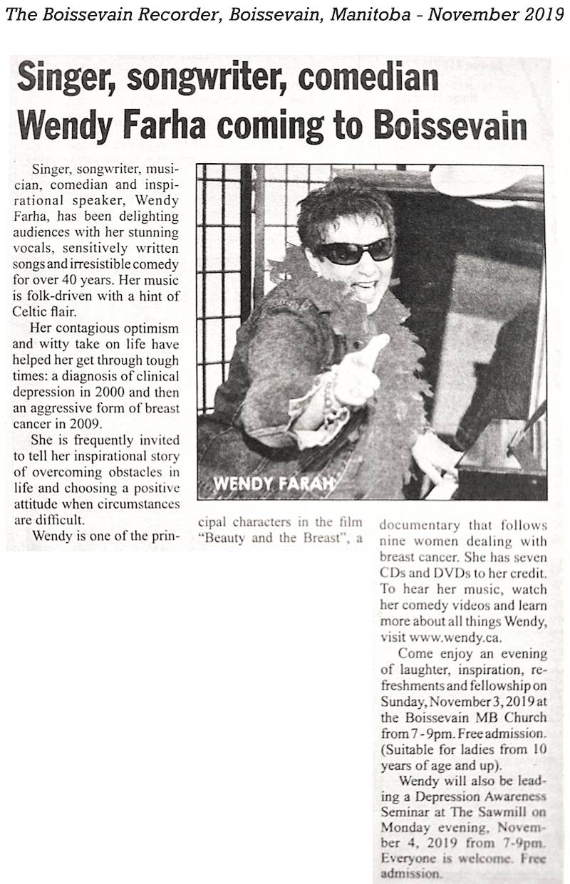 The Boissevain Recorder Article