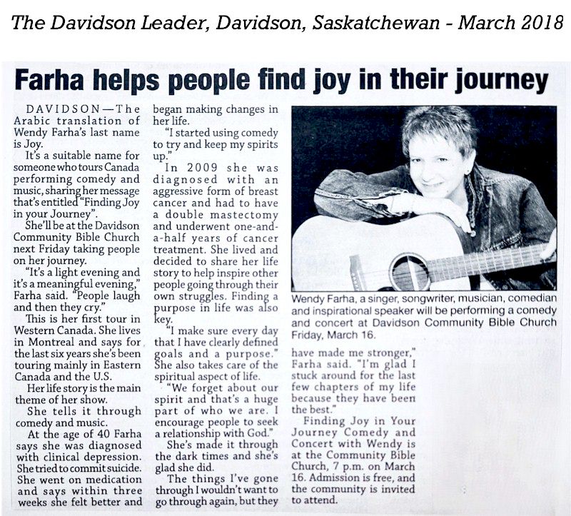 Davidson Leader Article